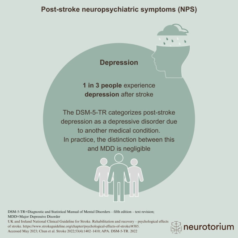 Post-stroke neuropsychiatric symptoms (NPS)
