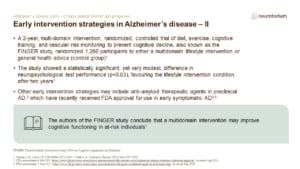 Early intervention strategies in Alzheimer’s disease – II