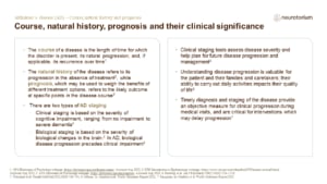 Course, natural history, prognosis and their clinical significance