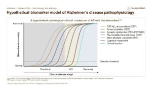 Hypothetical biomarker model of Alzheimer’s disease pathophysiology