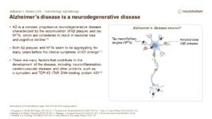 Alzheimer’s disease is a neurodegenerative disease