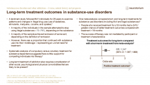 Illustration of long-term treatment outcomes in substance-use disorders