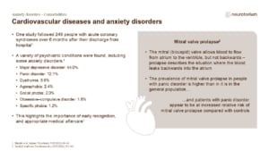 Cardiovascular diseases and anxiety disorders