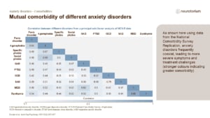 Mutual comorbidity of different anxiety disorders