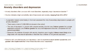 Anxiety disorders and depression