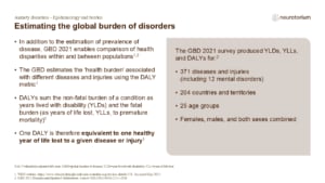 Estimating the global burden of disorders