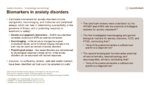 Biomarkers in anxiety disorders