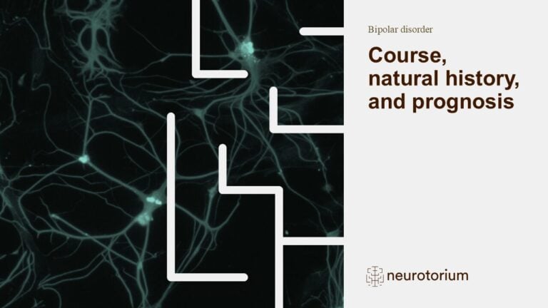 bipolar disorder course natural history and prognosis