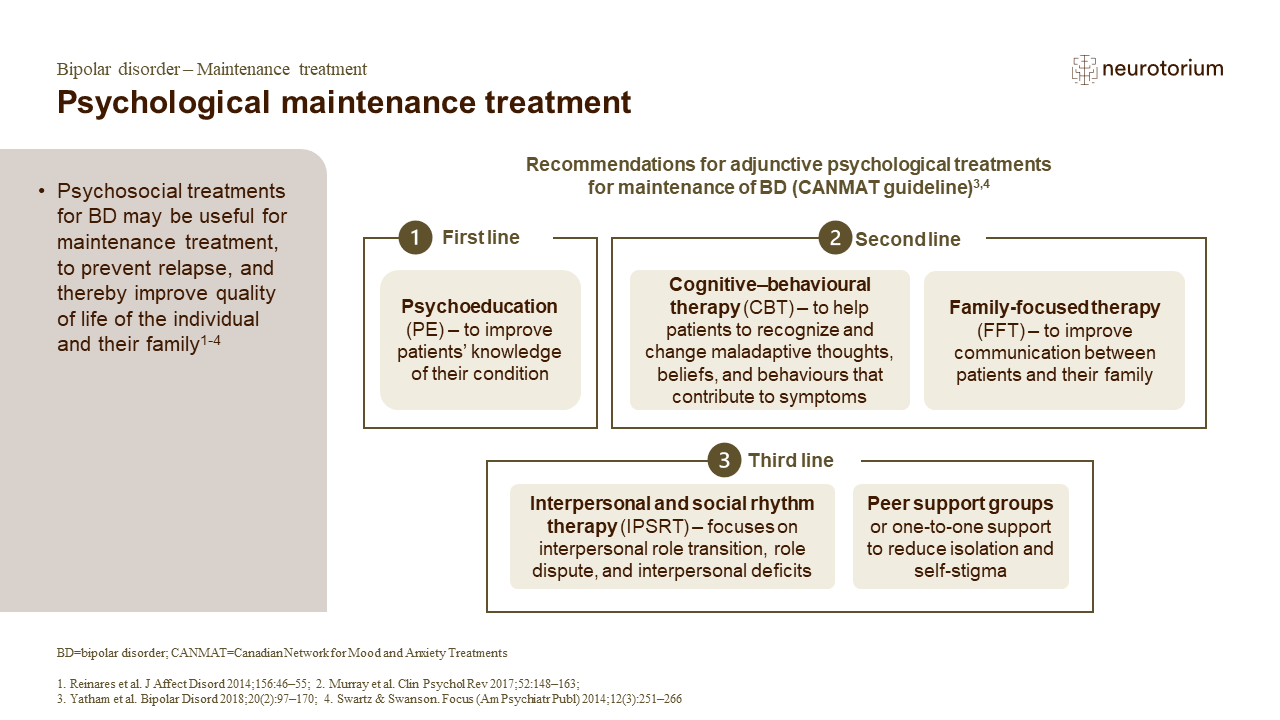 Psychological maintenance treatment