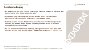 Accelerated aging Bipolar disorder – Neurobiology and aetiology