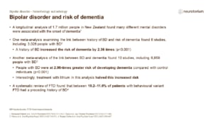 Bipolar disorder and risk of dementia