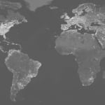 Black-and-white globe