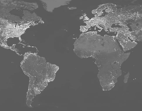 Black-and-white globe