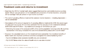 Treatment costs and returns to investment