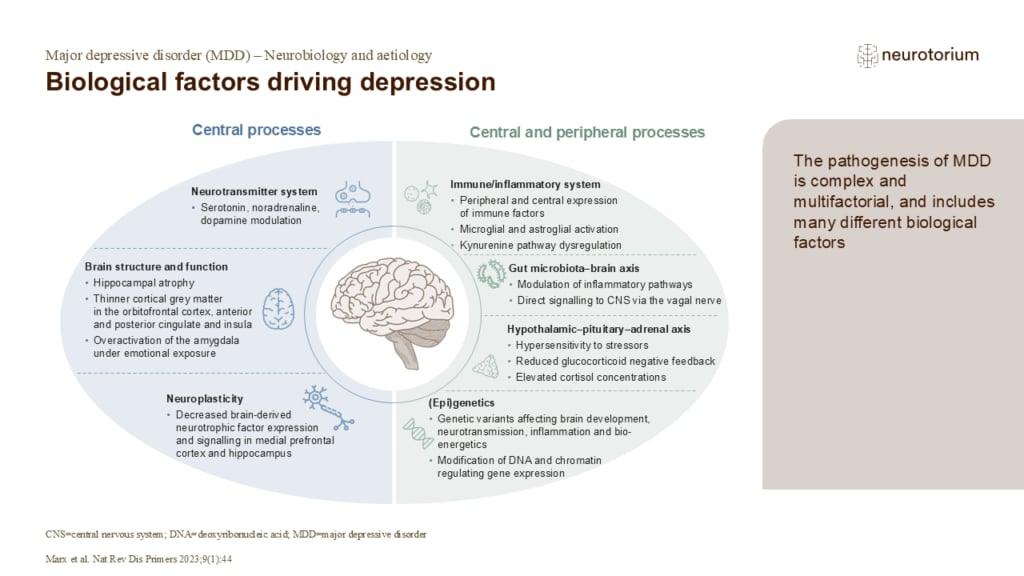 Biological factors driving depression