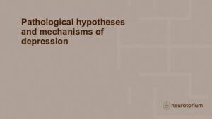 Pathological hypotheses and mechanisms of depression