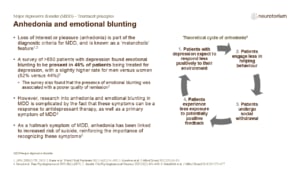 Anhedonia and emotional blunting