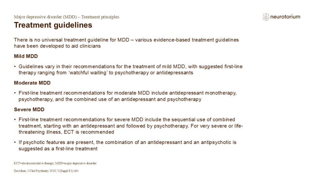Treatment guidelines