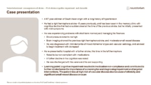 cognitive impairment resulted in medication non-compliance and contributed to further stroke hence the importance of screening for and diagnosing impairment and targeted interventions.