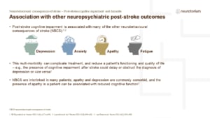 NBCS are interlinked in many patients; apathy and depression are commonly comorbid, and the presence of apathy in a patient can be associated with reduced cognitive function