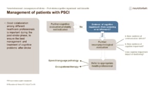 Good collaboration among different healthcare professionals is important during the post-stroke phase, to ensure the best management and treatment of cognitive problems after stroke