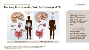 The ‘body-first’ versus the ‘brain-first’ aetiology of PD