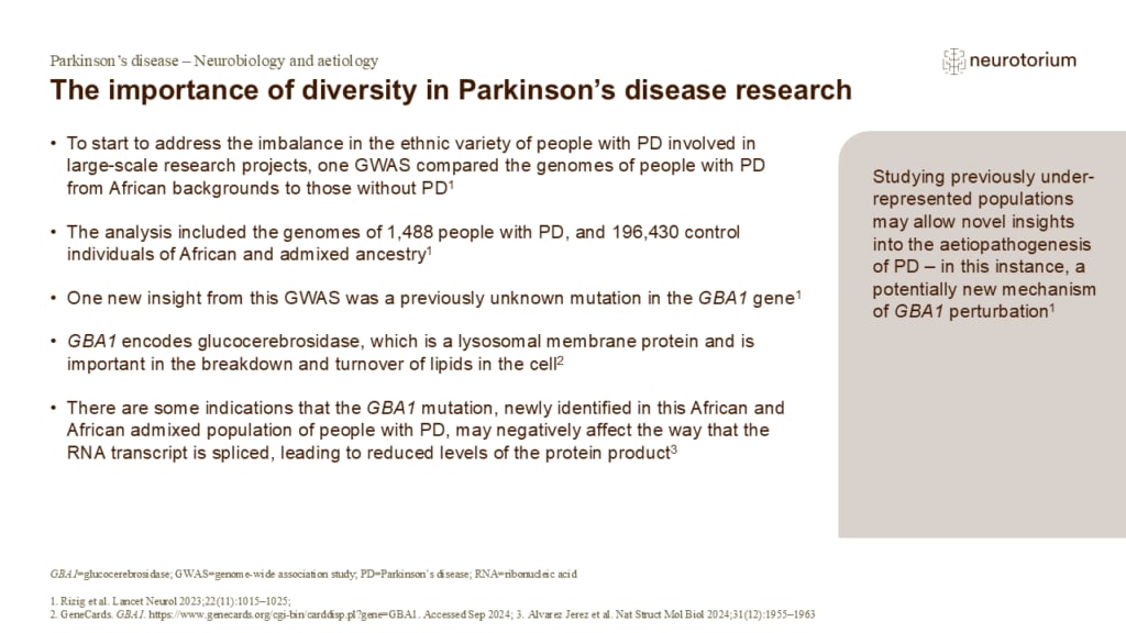 The importance of diversity in Parkinson’s disease research
