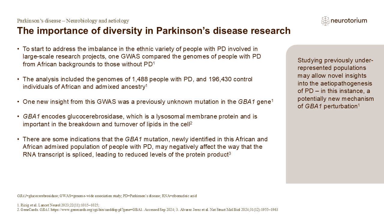 The importance of diversity in Parkinson’s disease research