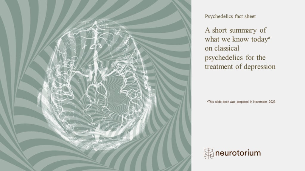 A short summary of what we know todaya on classical psychedelics for the treatment of depression