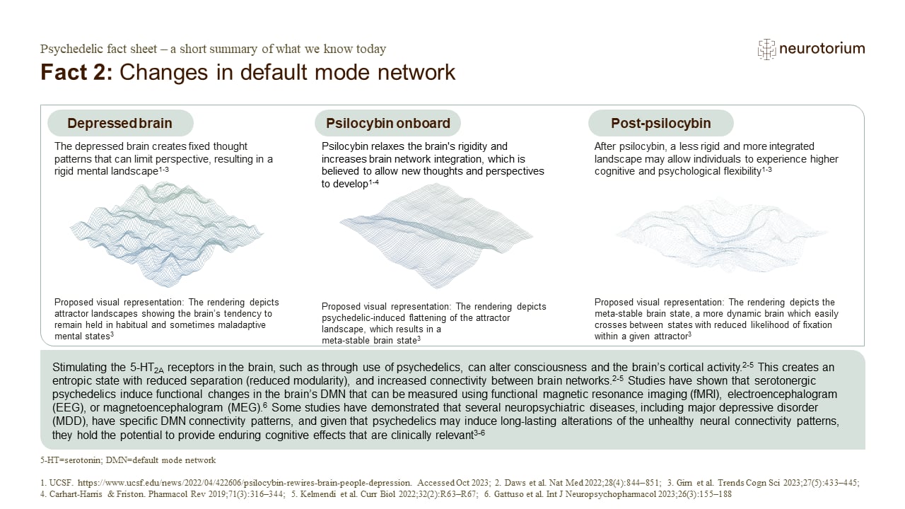 Fact 2: Changes in default mode network