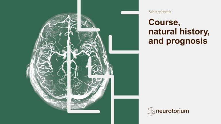 Slide deck cover for Schizophrenia Course, natural history, and prognosis