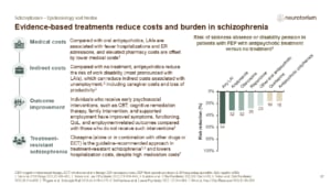 Evidence-based treatments reduce costs and burden in schizophrenia