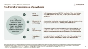 Prodromal presentations of psychosis