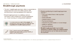 Breakthrough psychosis