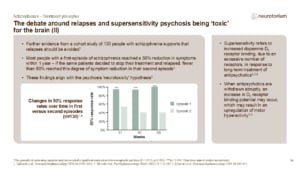 The debate around relapses and supersensitivity psychosis being ‘toxic’ for the brain