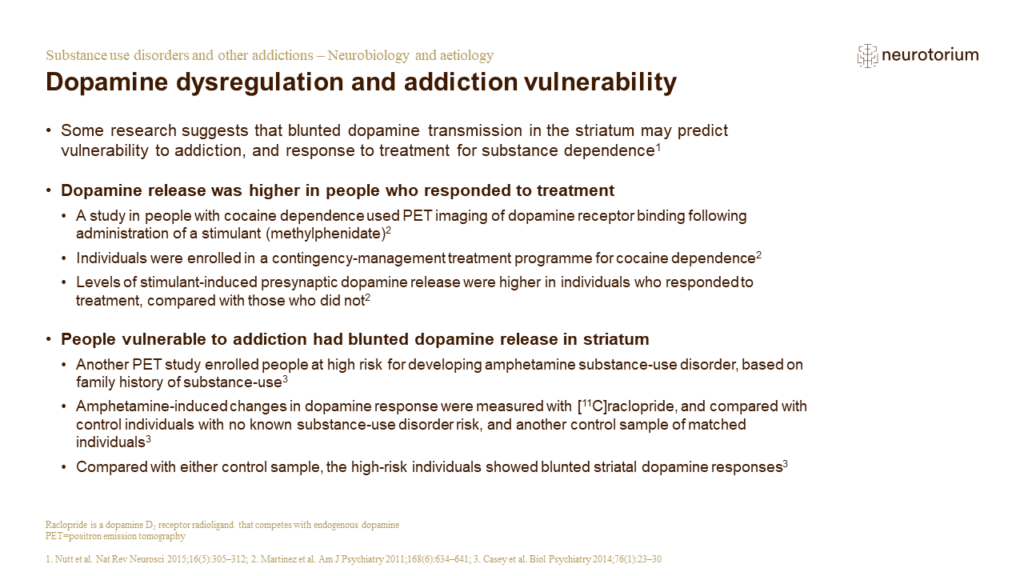 Substance use disorders and other addictions - Neurobiology and aetiology - Slide16