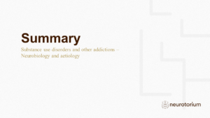 Substance use disorders and other addictions - Neurobiology and aetiology - Slide39