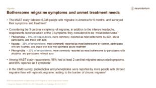 Migraine 4 Course Natural History And Prognosis 20 Feb 22NT Slide6
