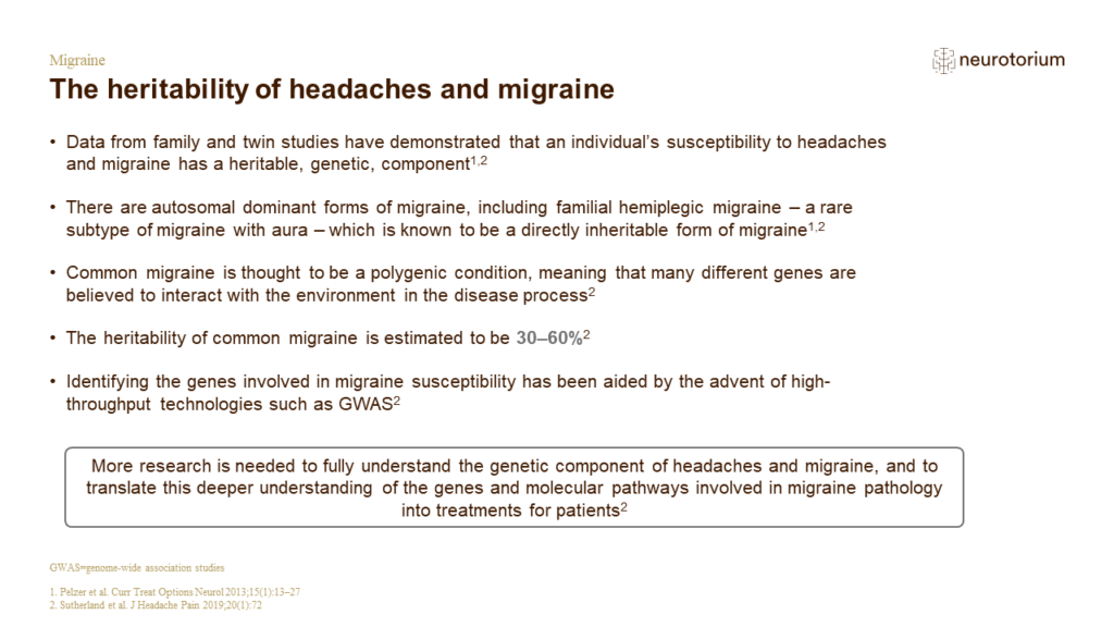 The heritability of headaches and migraine