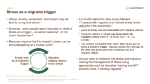 Stress as a migraine trigger