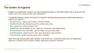 Migraine – Epidemiology And Burden Slide18