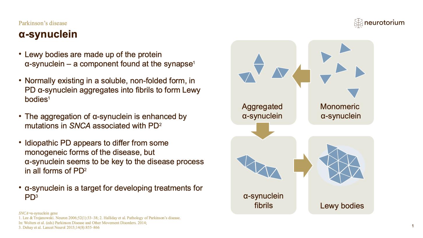 α-Synuclein Aggregation in Treatment of Parkinson's Disease