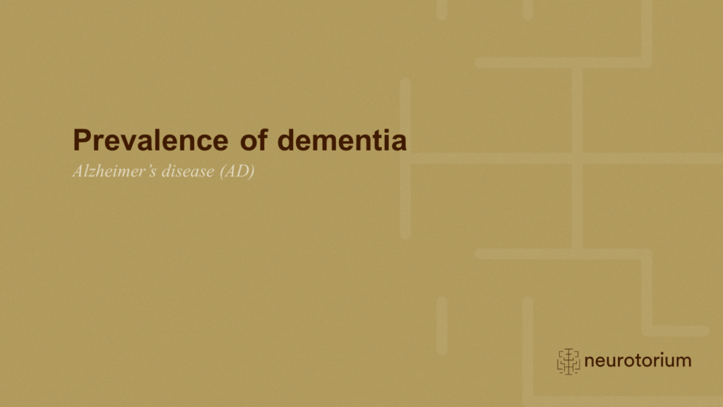 Prevalence of dementia 