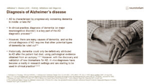 Diagnosis of Alzheimer’s disease