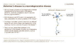 Alzheimer’s disease is a neurodegenerative disease
