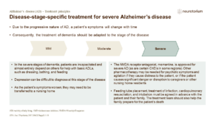 Disease-stage-specific treatment for severe Alzheimer’s disease - Severe