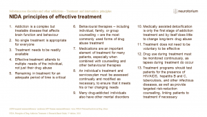 NIDA principles of effective treatment