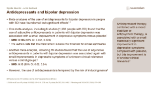 Antidepressants and bipolar depression