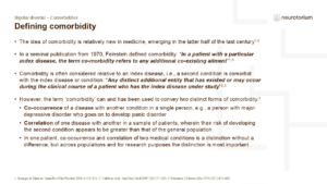 Defining comorbidity