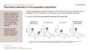 Psychiatric disorders in the paediatric population